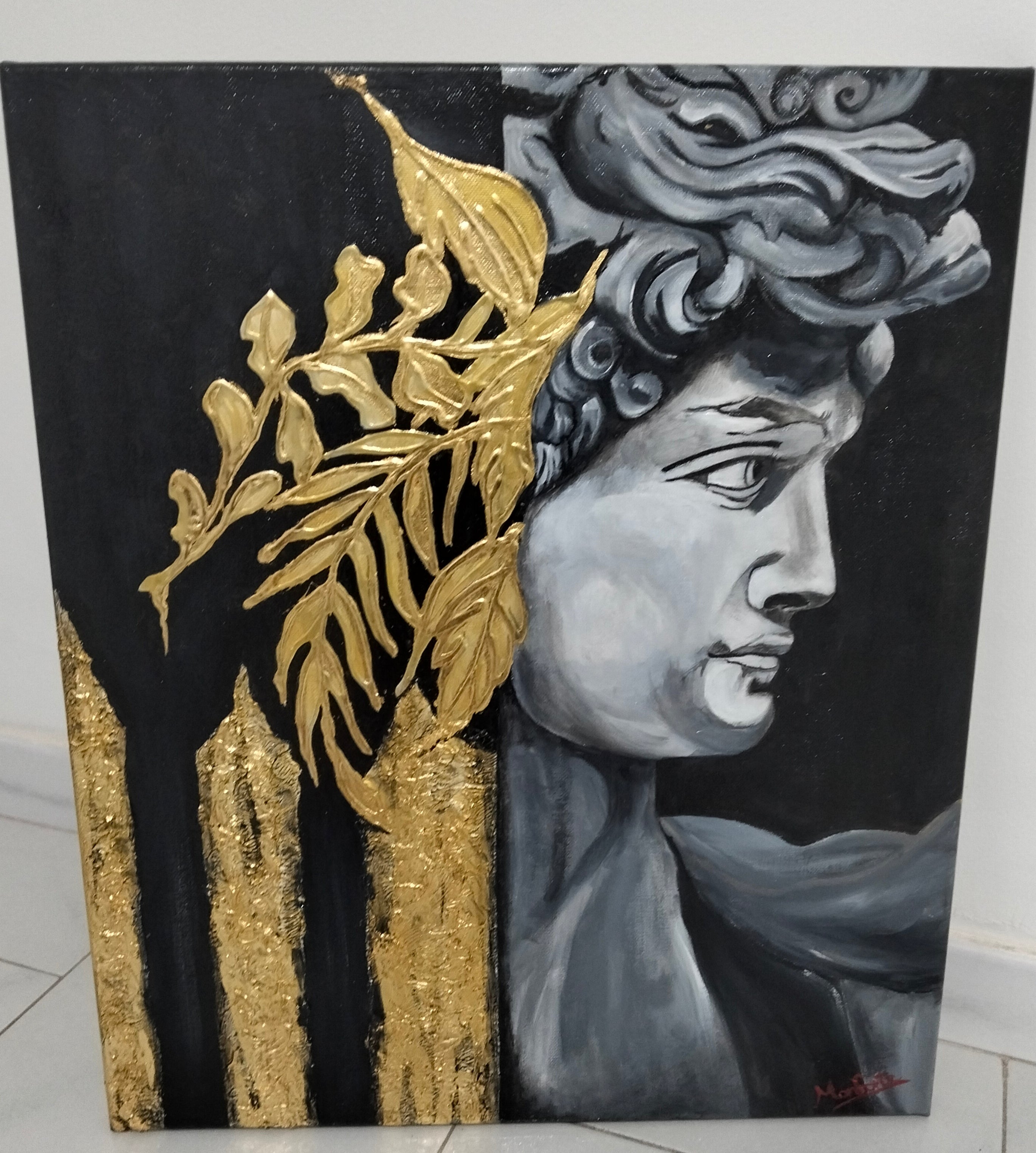 Foglie oro nel buio