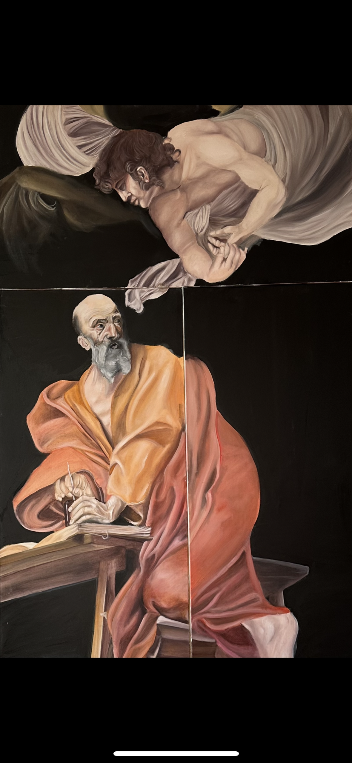 Revisiting Caravaggio's "Saint Matthew and the Angel"