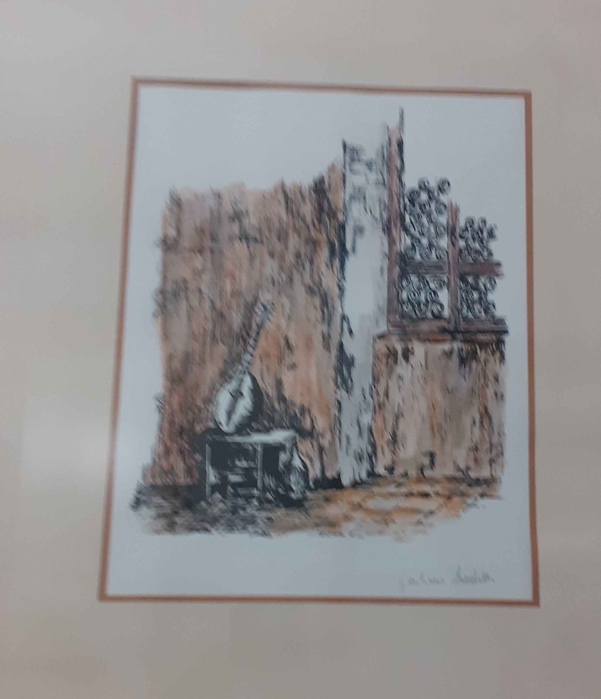 Interno con mandolino