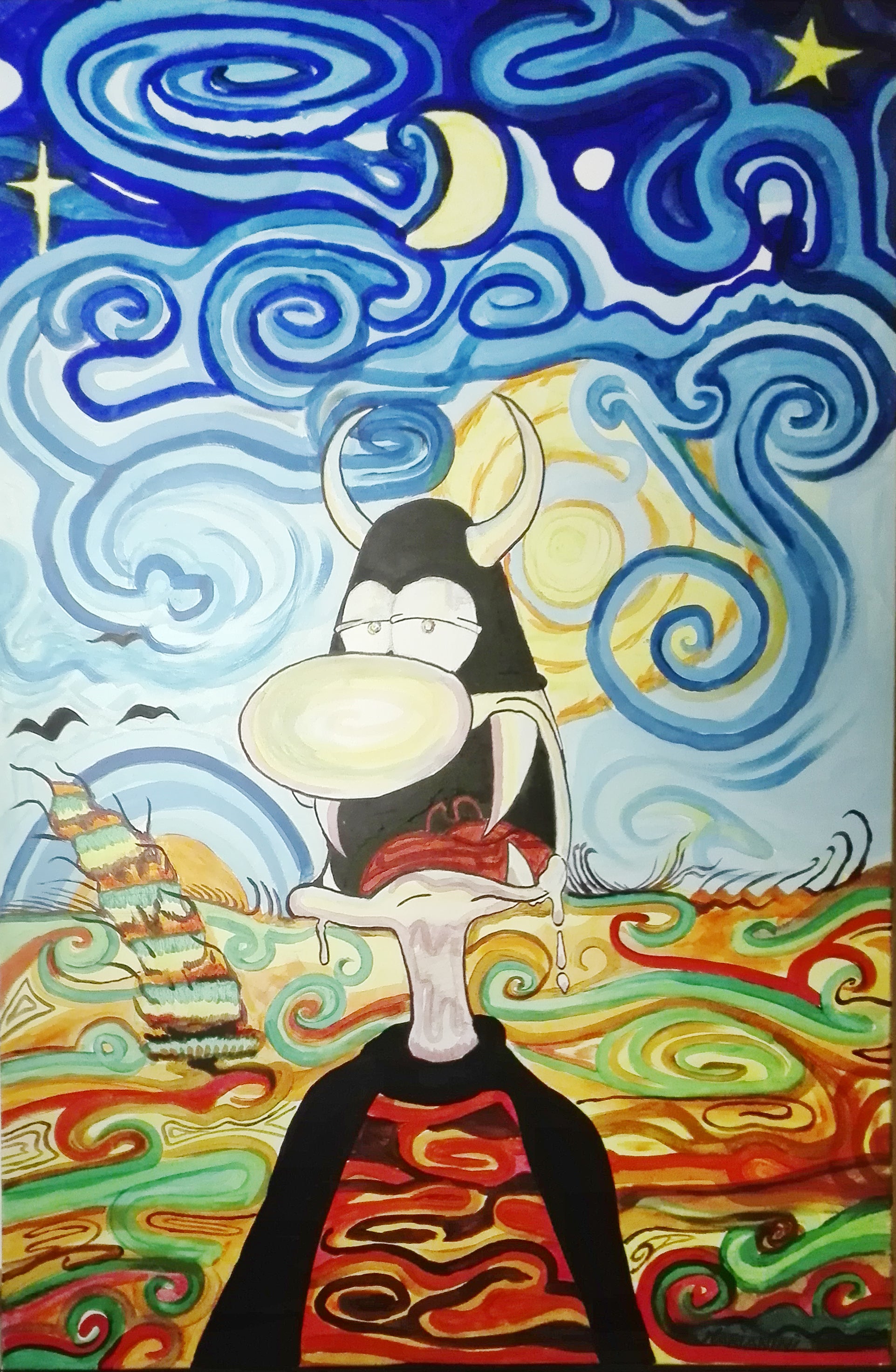 Lápiz - Hipnosis de Van Gogh