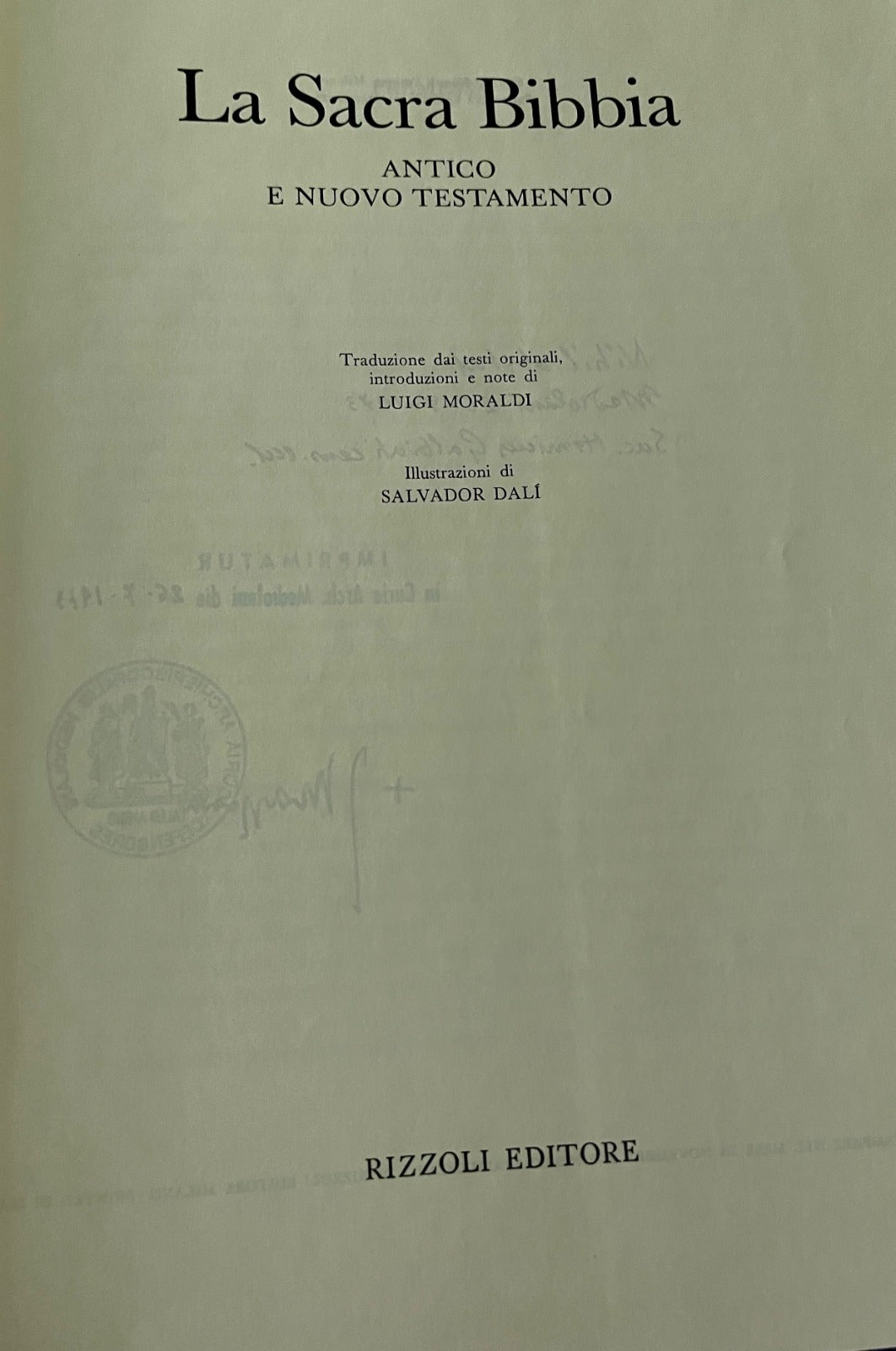 La Sacra Bibbia - Rizzoli
