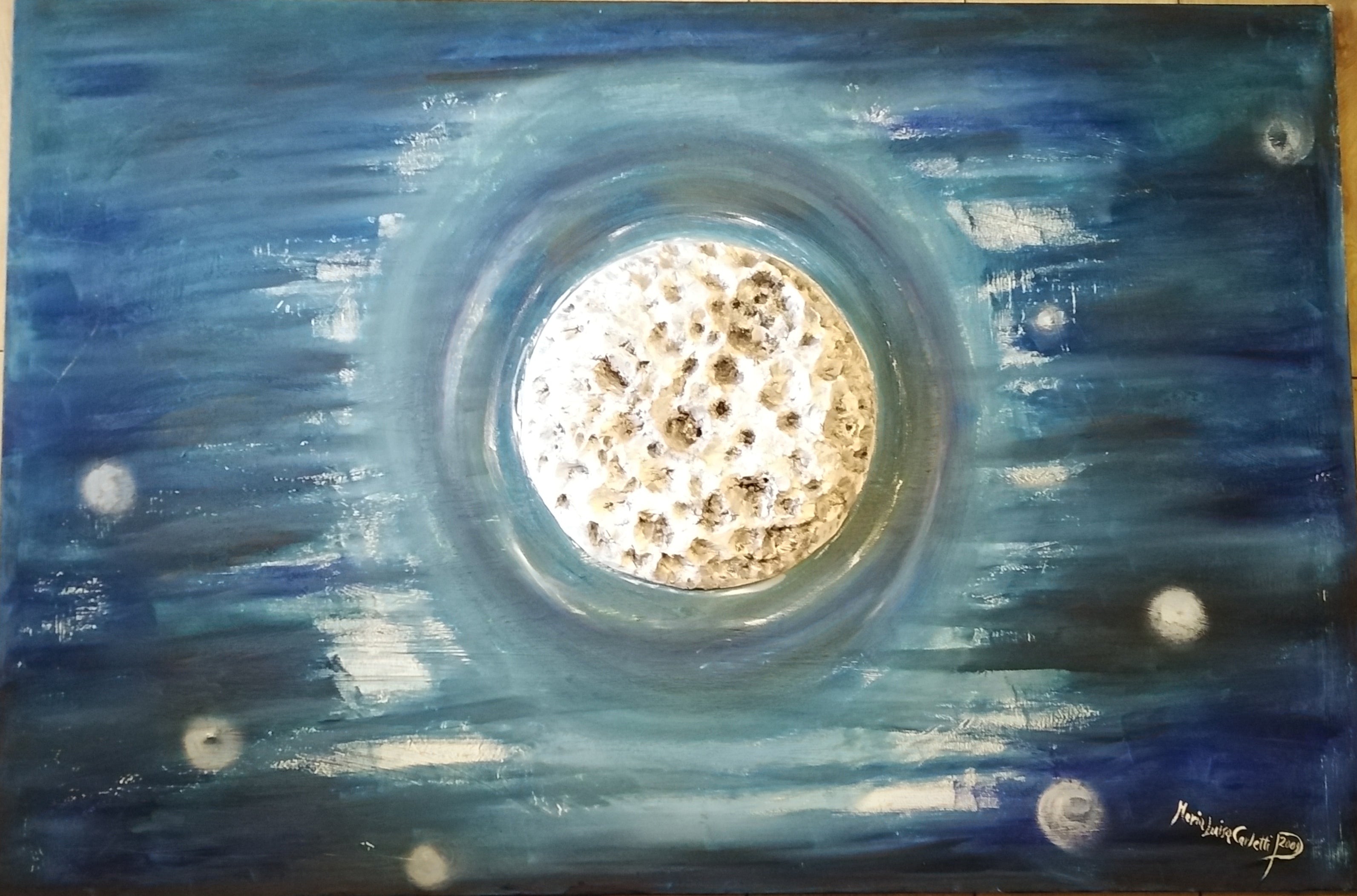 The moon in the well