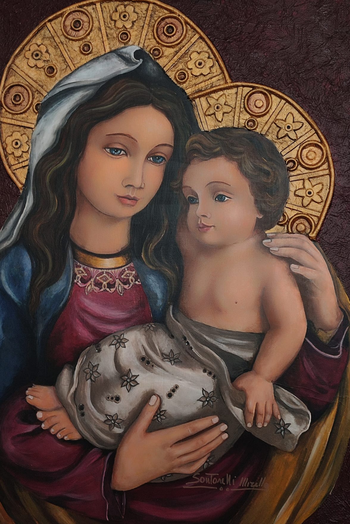 MADONNA WITH THE BLUE CLOAK AND CHILD