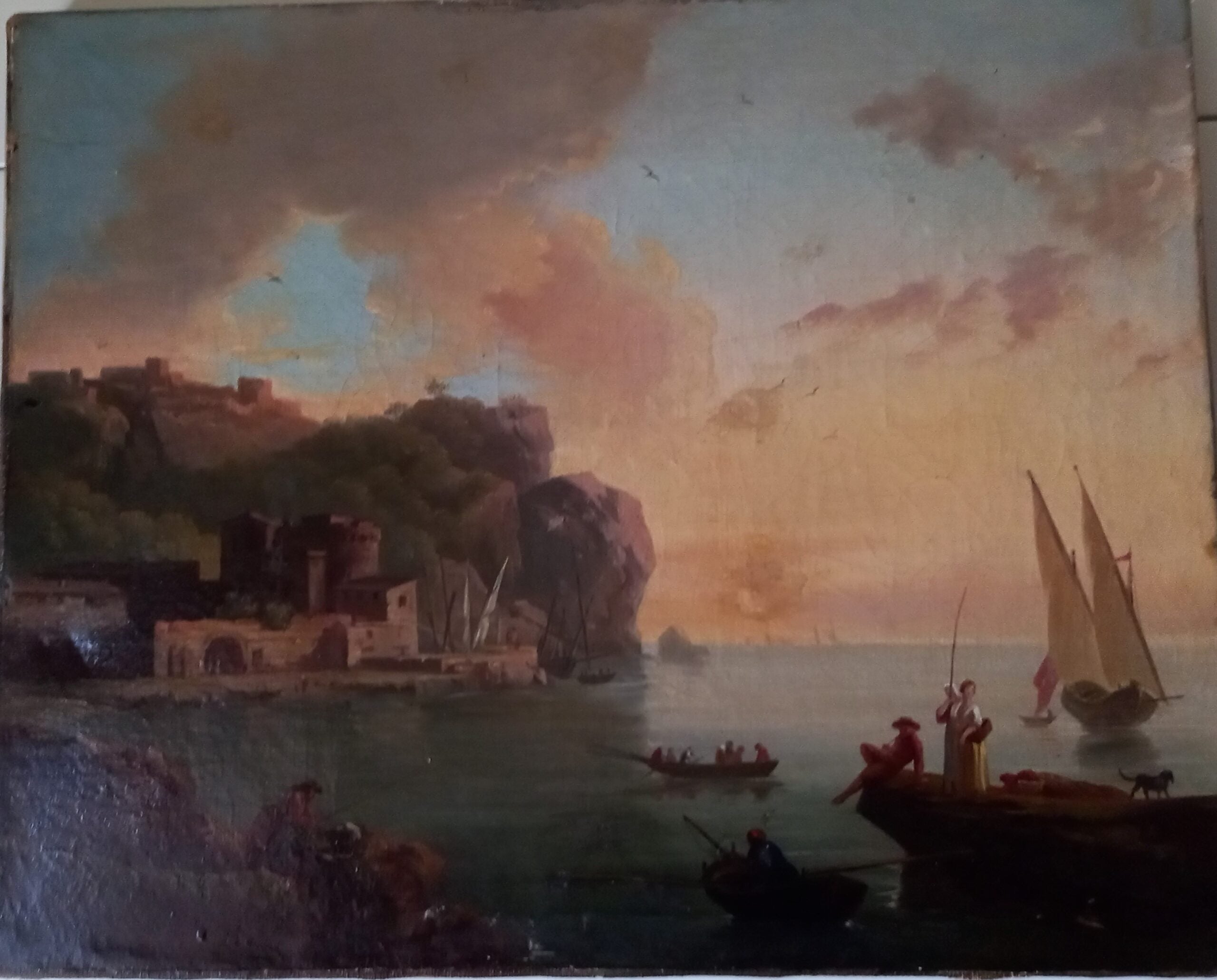 Seascape with Castle - Anonymous Artist
