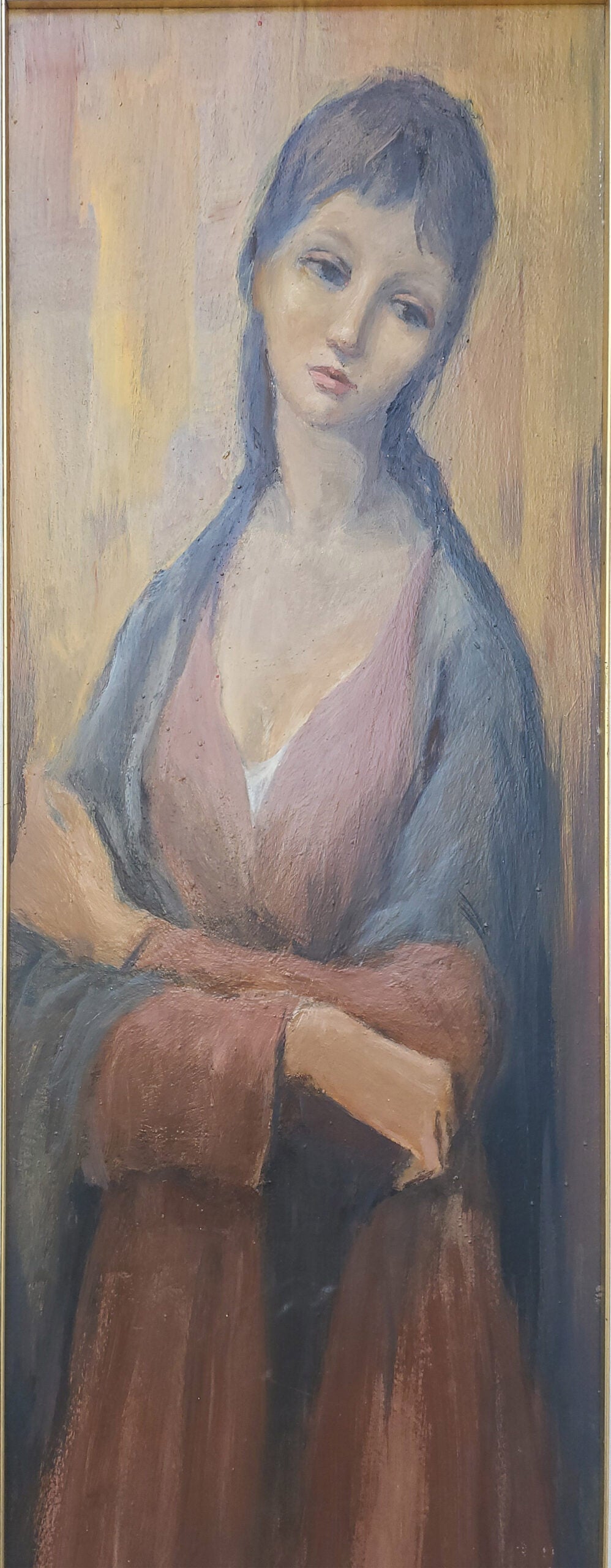 Giulio Masseroni - Figura femminile con scialle
