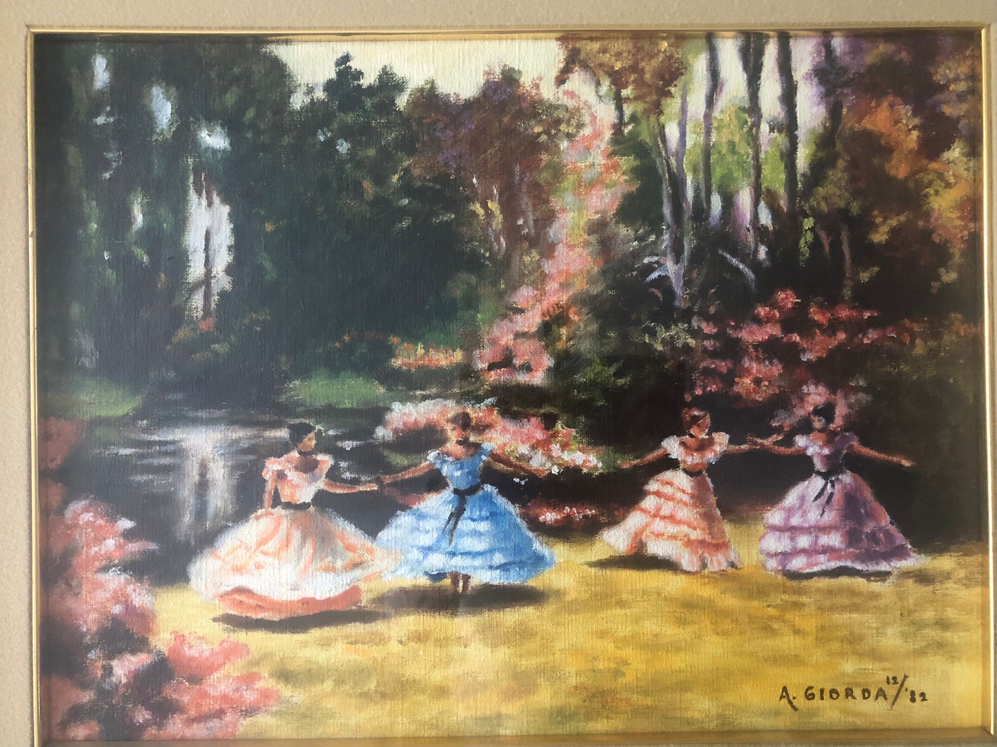 Ballerine nel parco – Olio su tela – Adriana Giorda