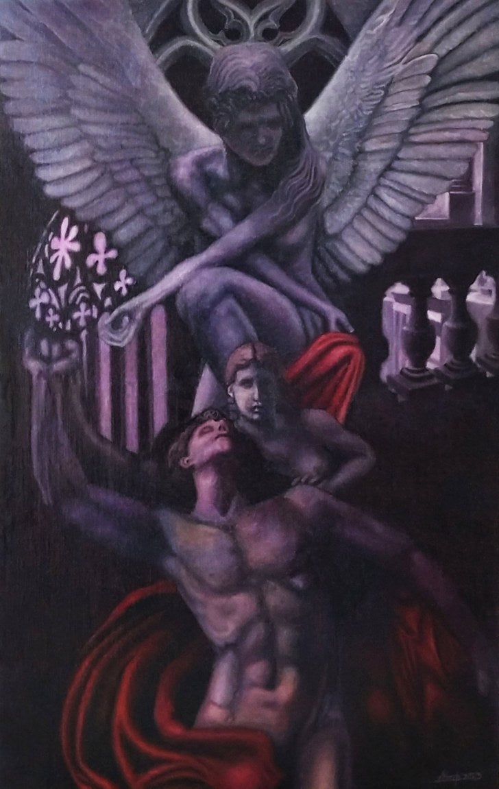 Mercury with Psyche and an angel