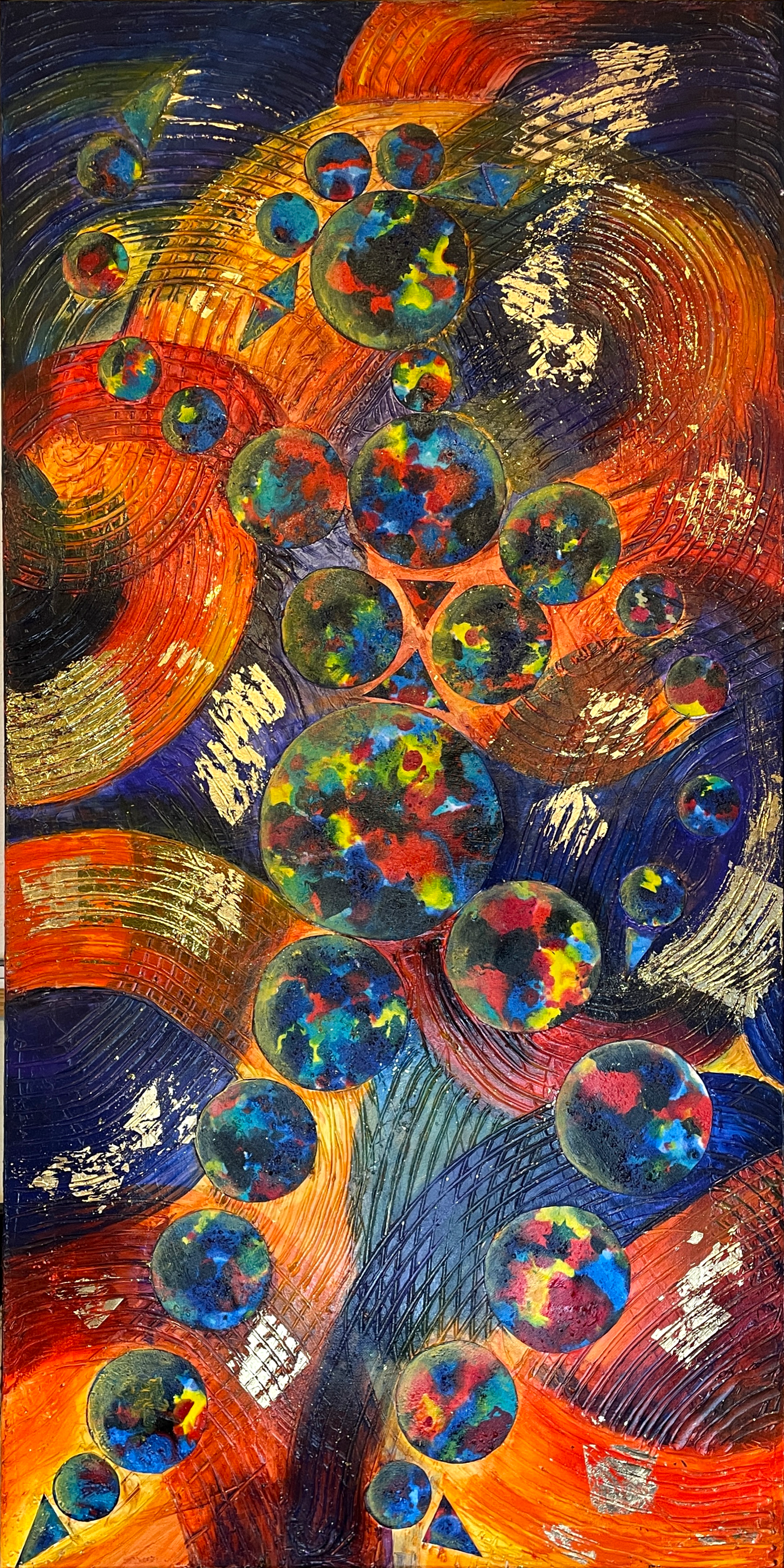 Bright abstract painting