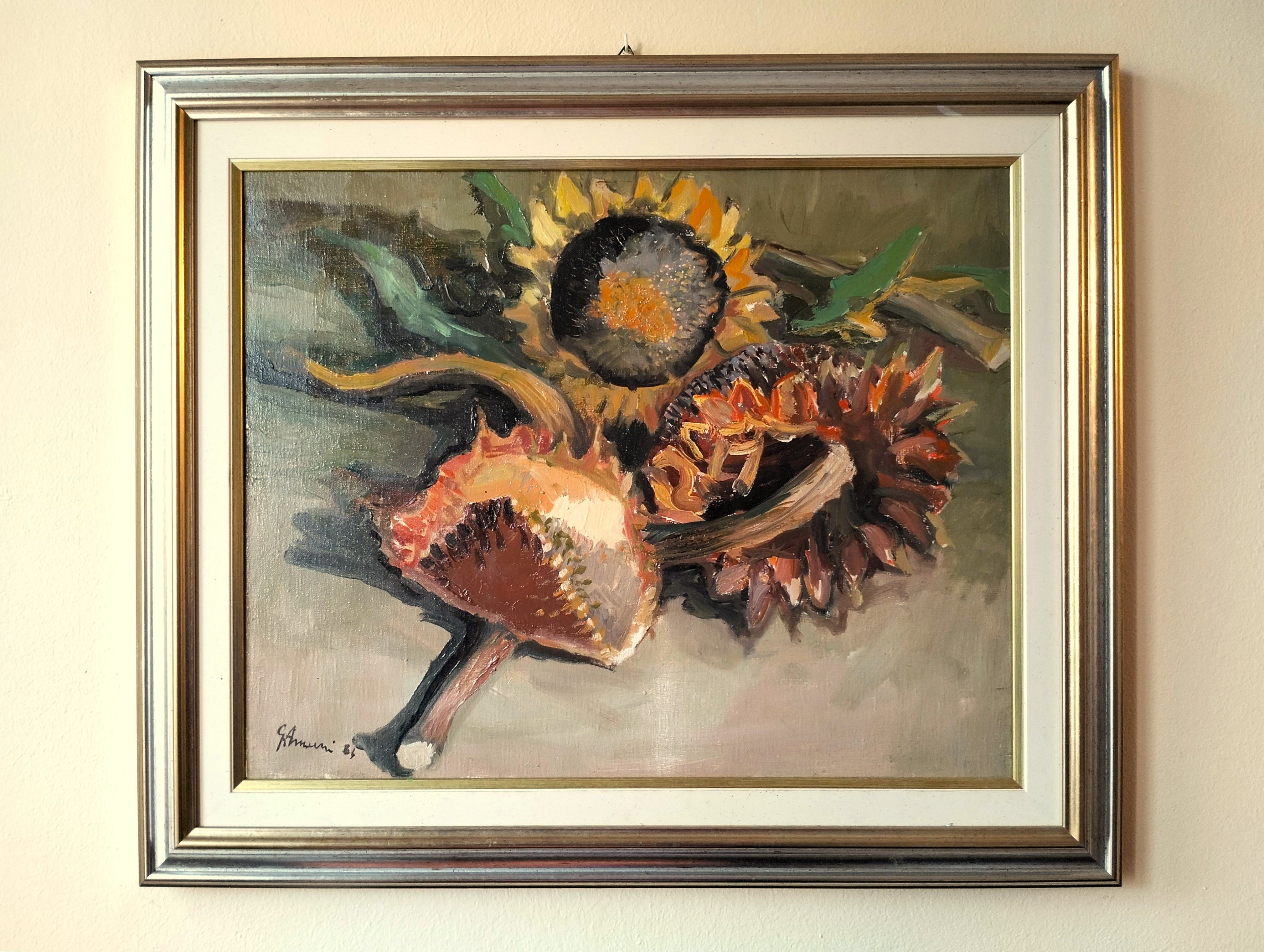 Natura morta con girasoli