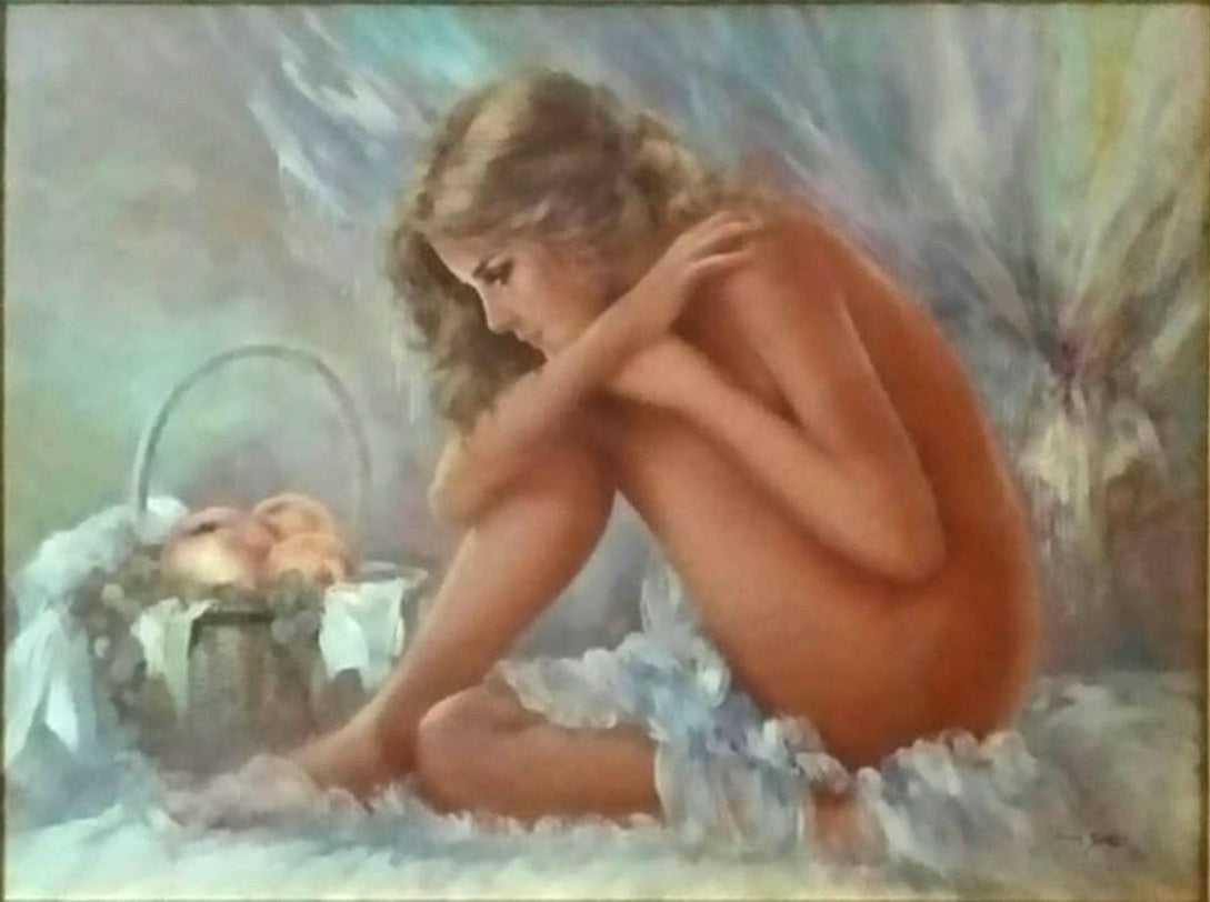 Lucia Sarto - Nudo femminile con natura morta
