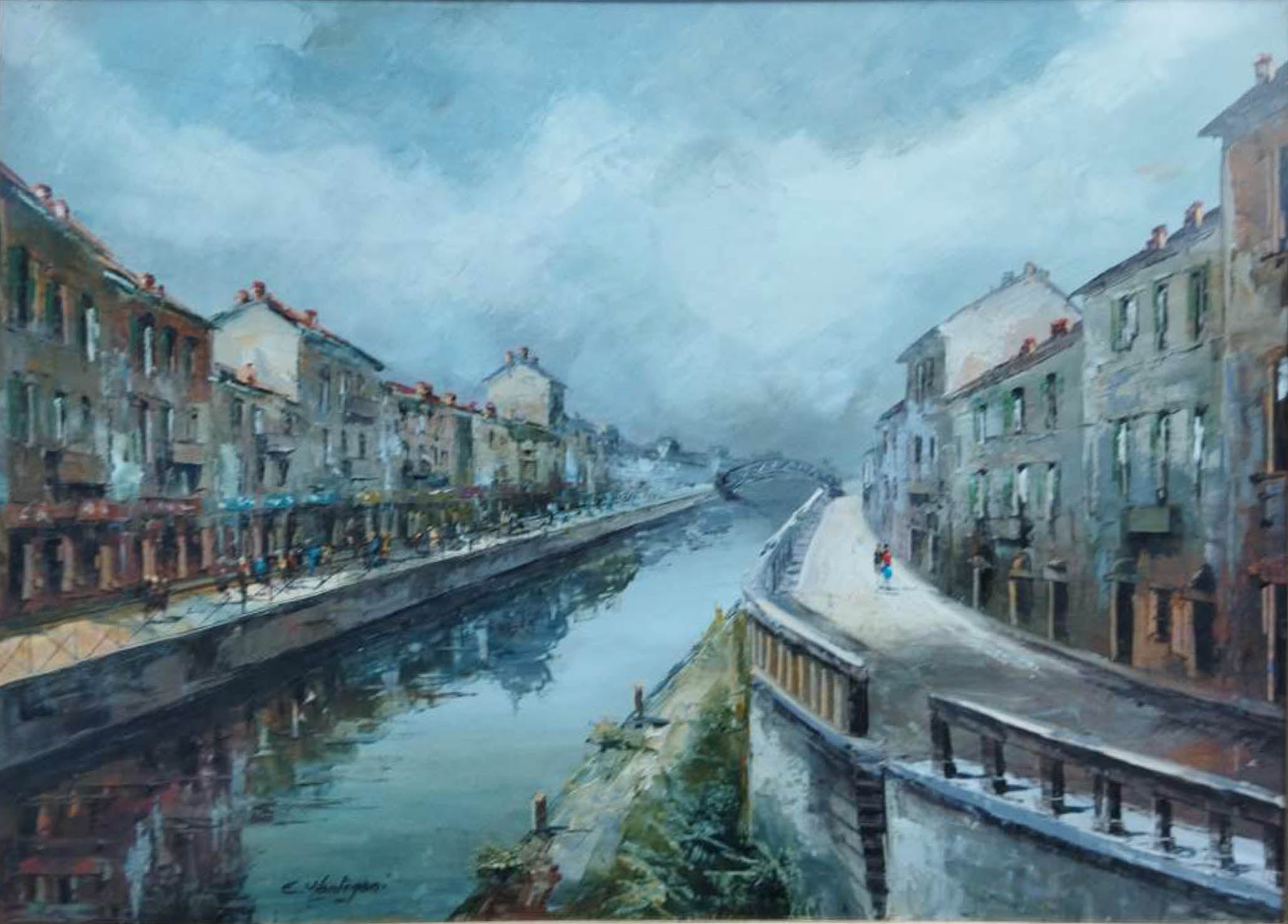 Eugenio Mantegani - El Naviglio Grande