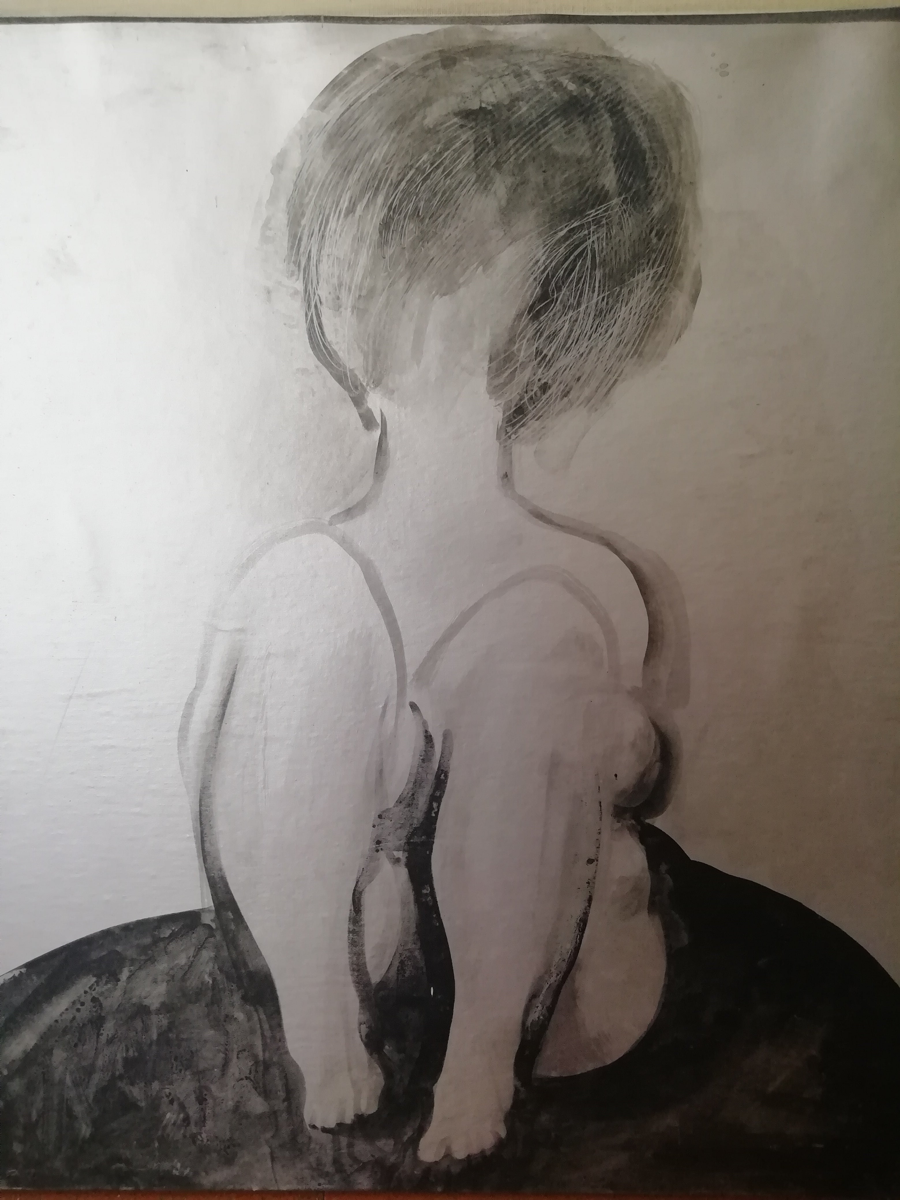 Seated nude