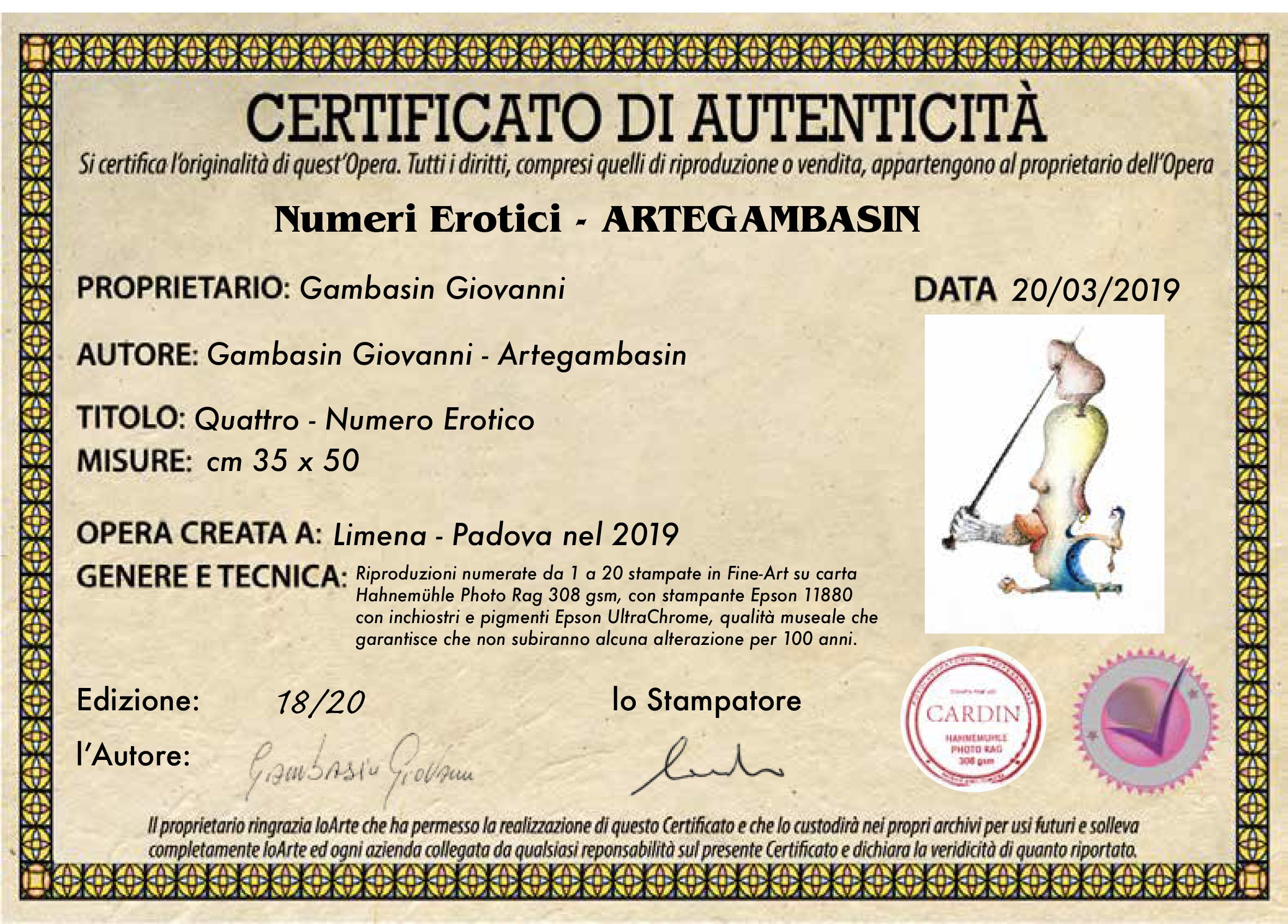 Quattro - numero erotico