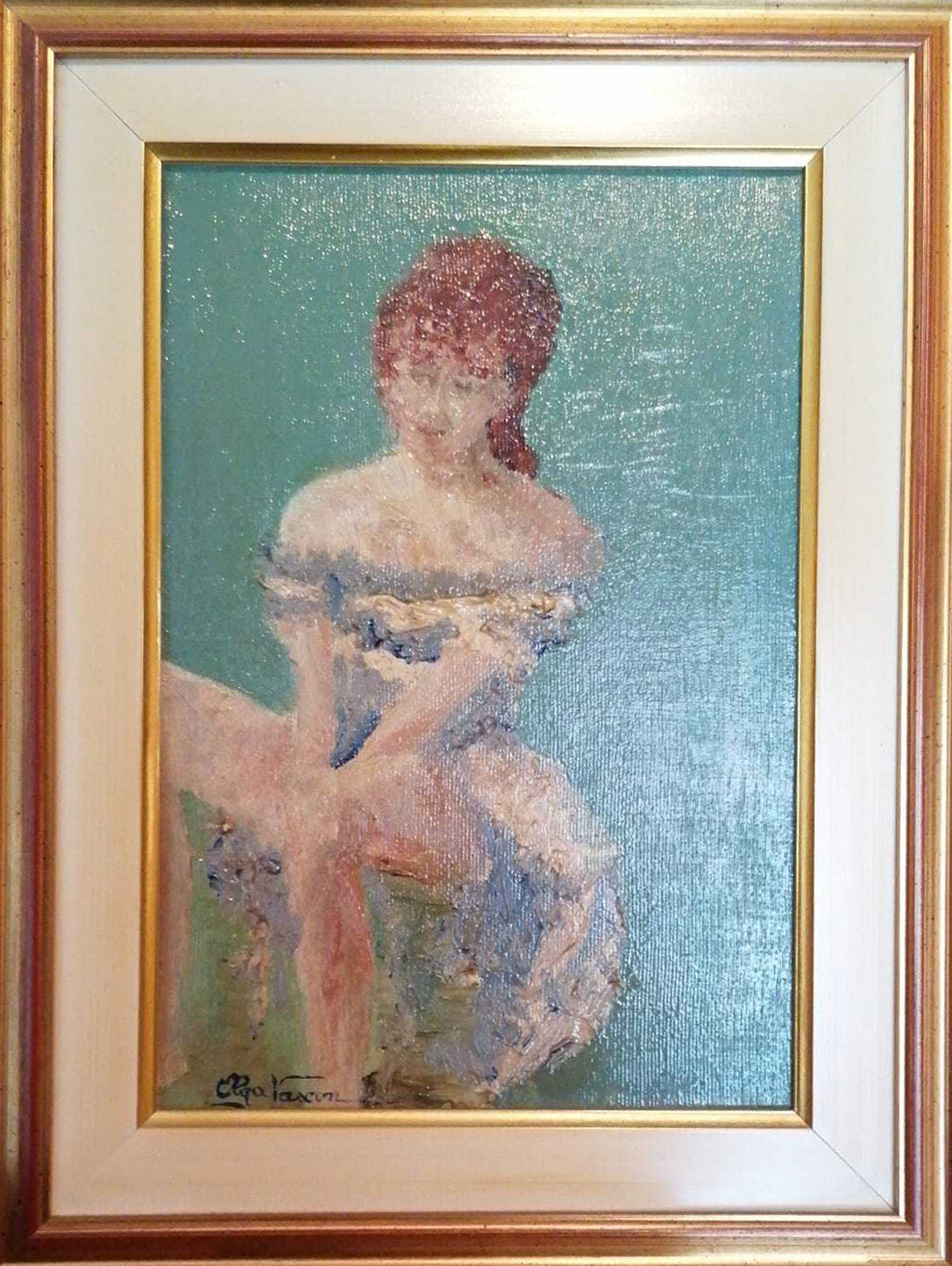 Olga Vascon - Sin título (Mujer sentada)
