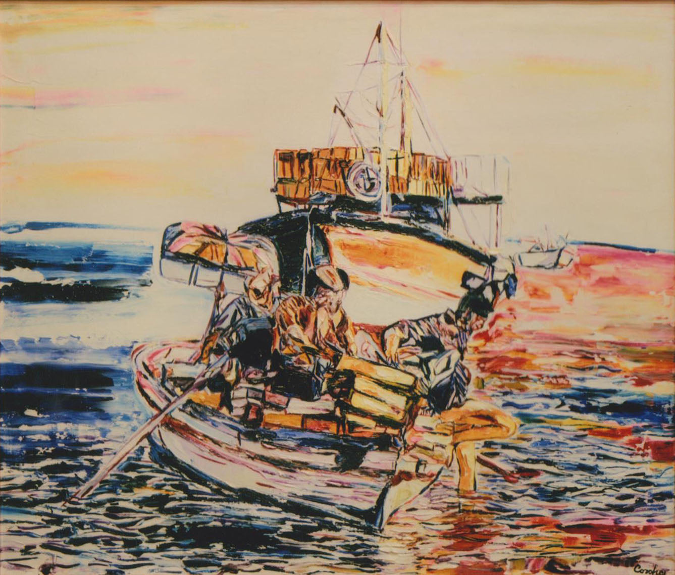 Pietro Cordici - Boat at Sea