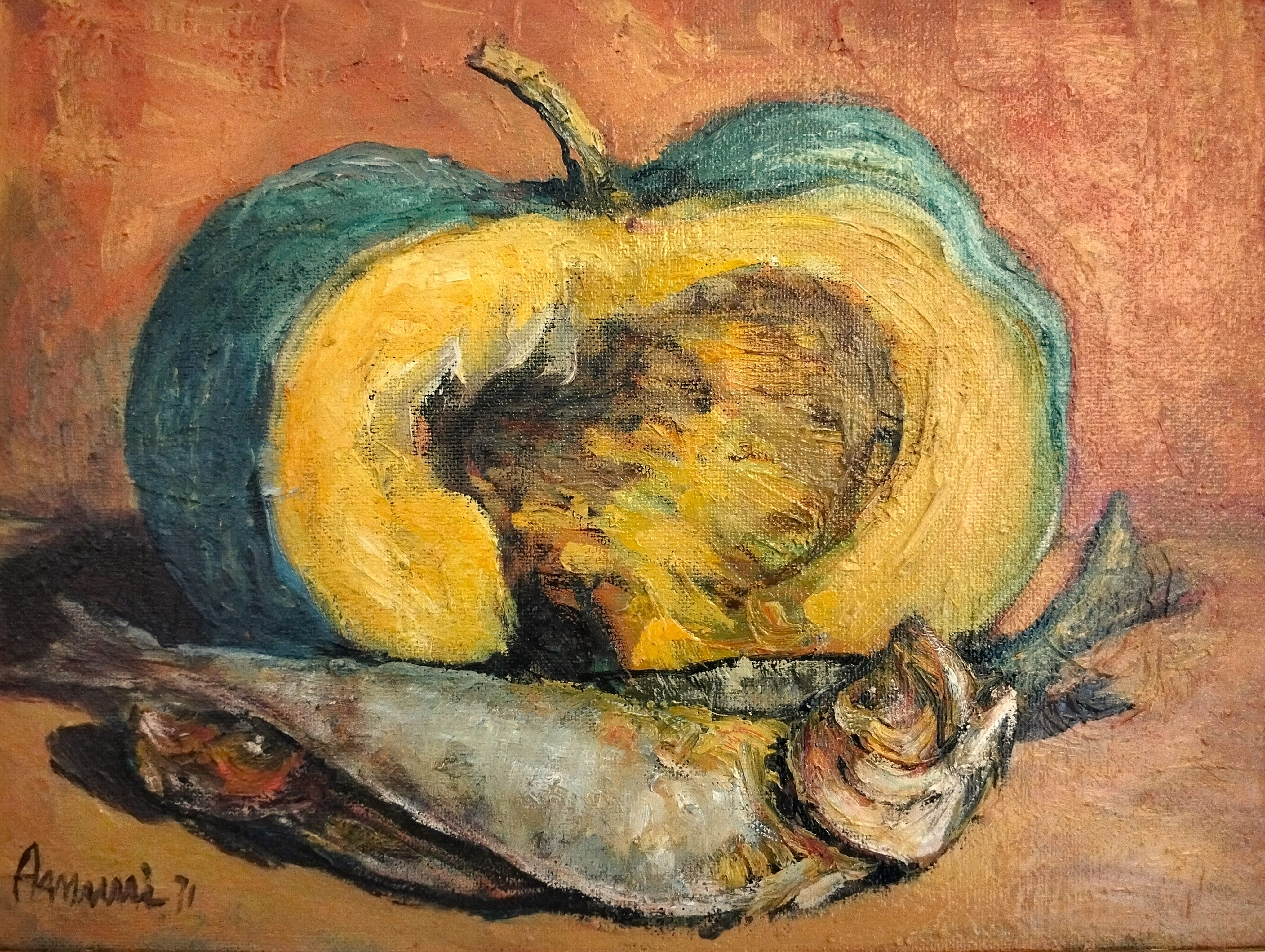 Fish and pumpkin