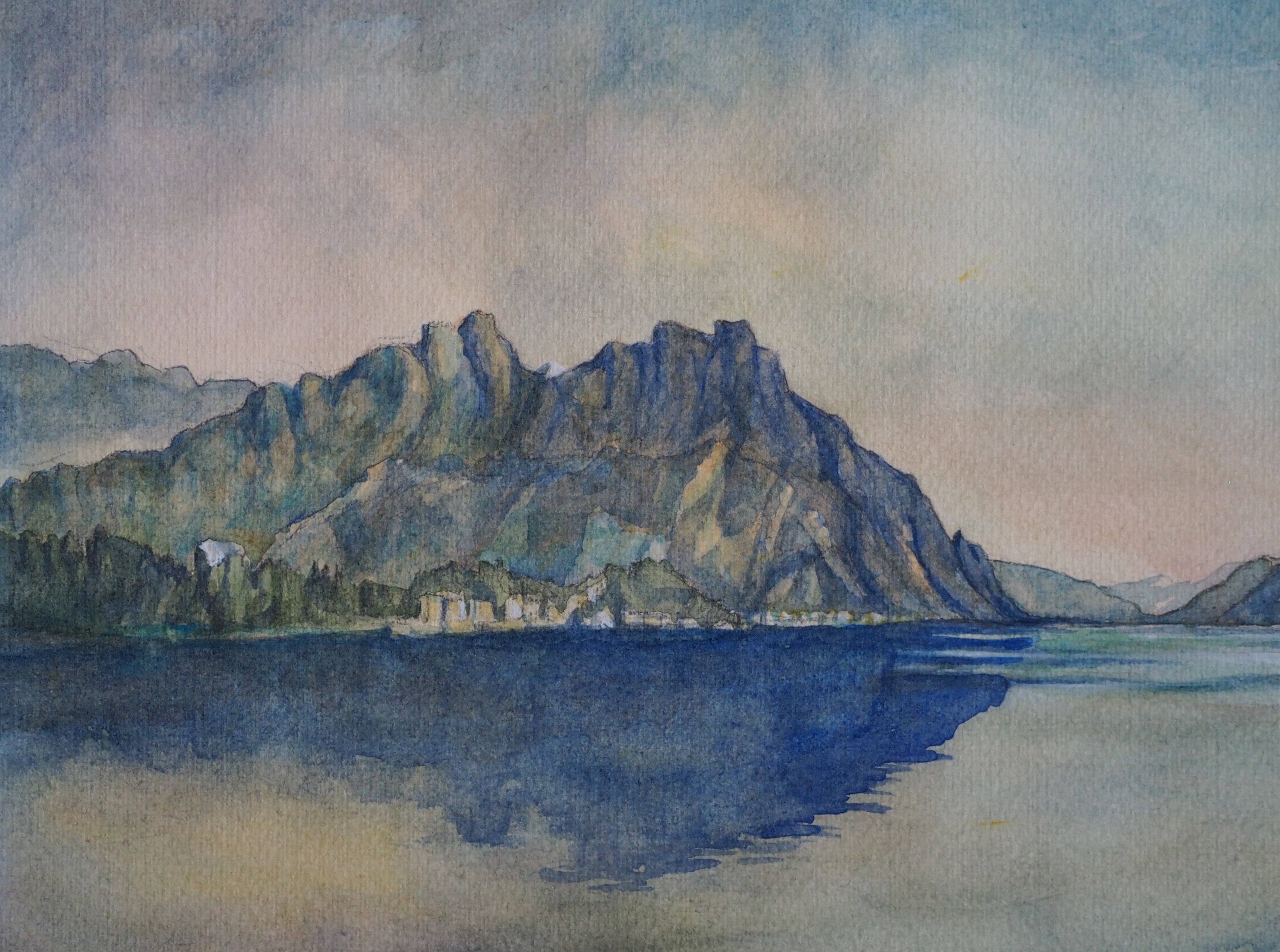 Shadow in the lake