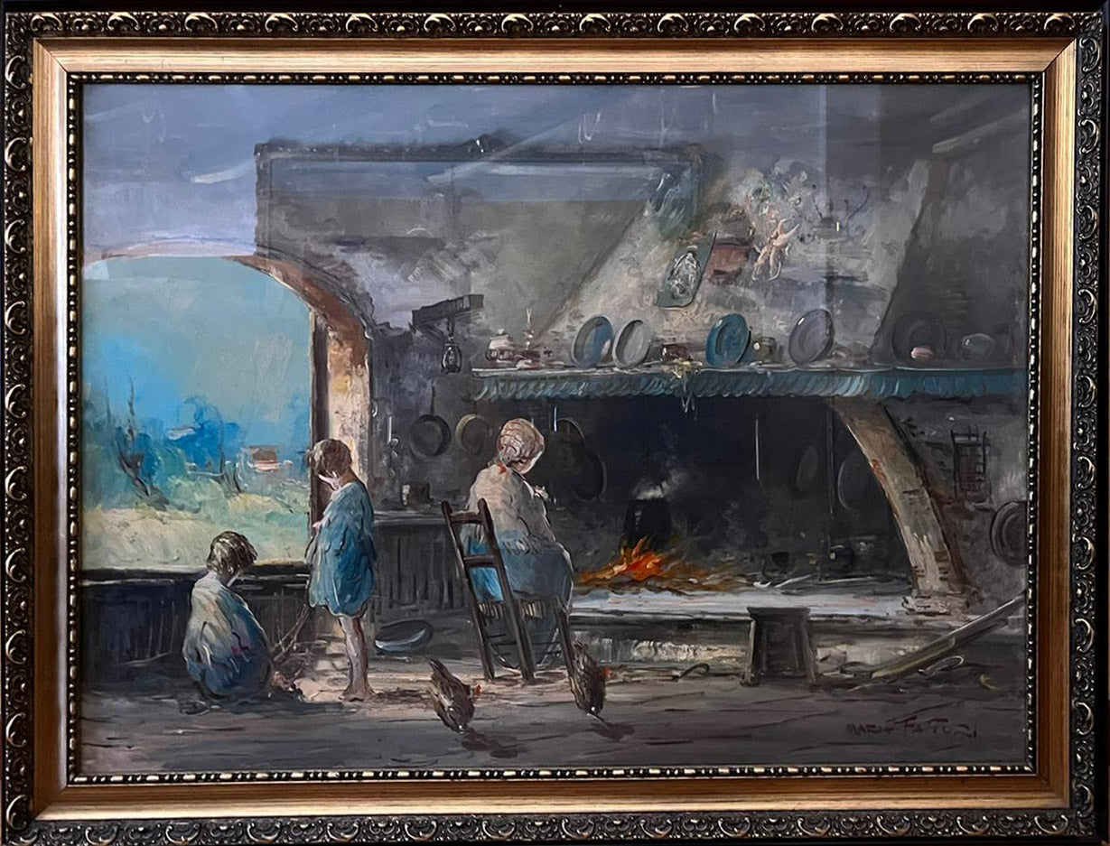 Mario Fattori - Interno di Cascina