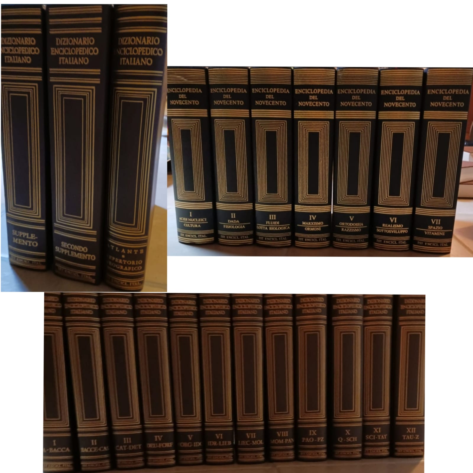 Colección de volúmenes de Treccani