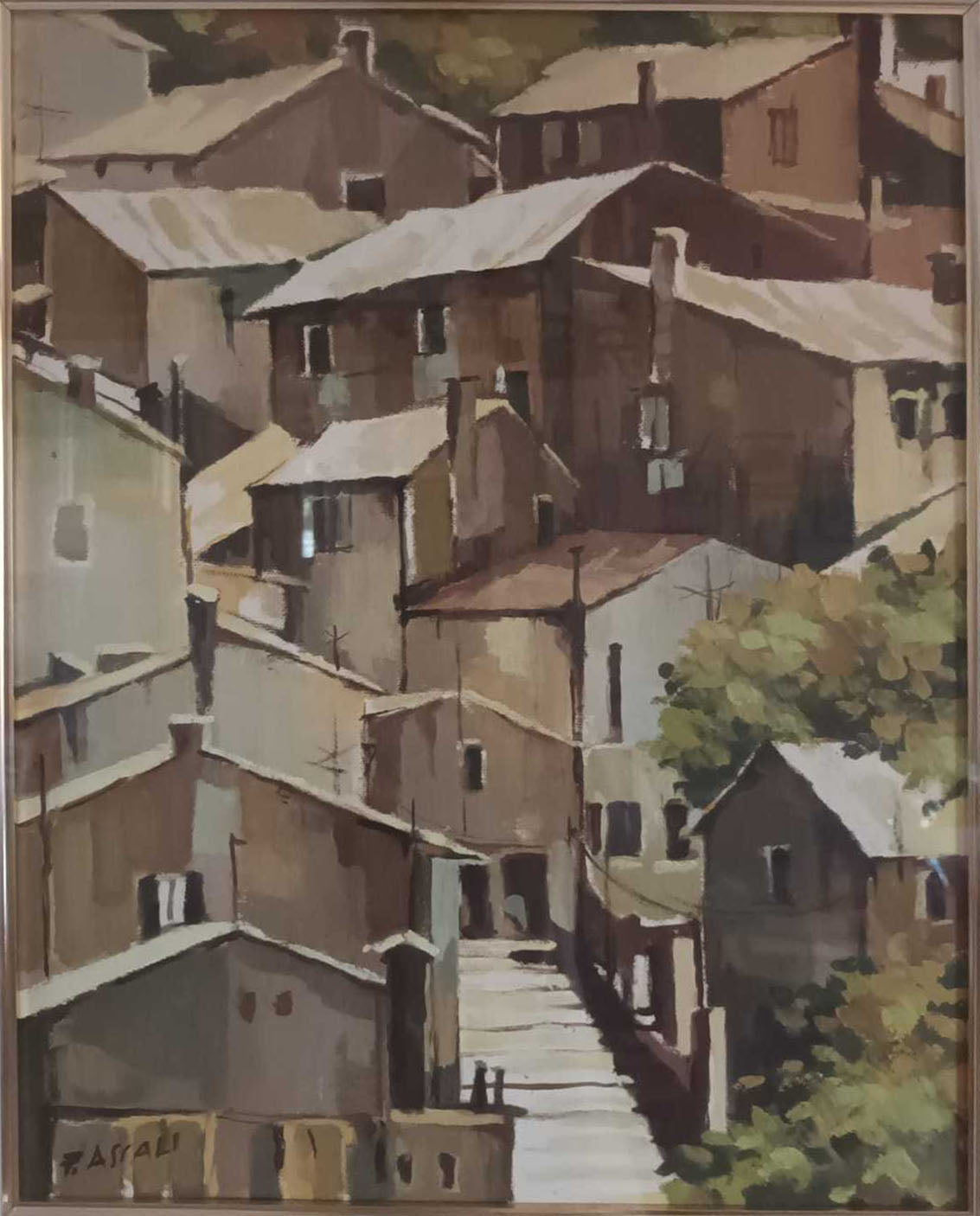 Franca Assali - Senza titolo (tetti)