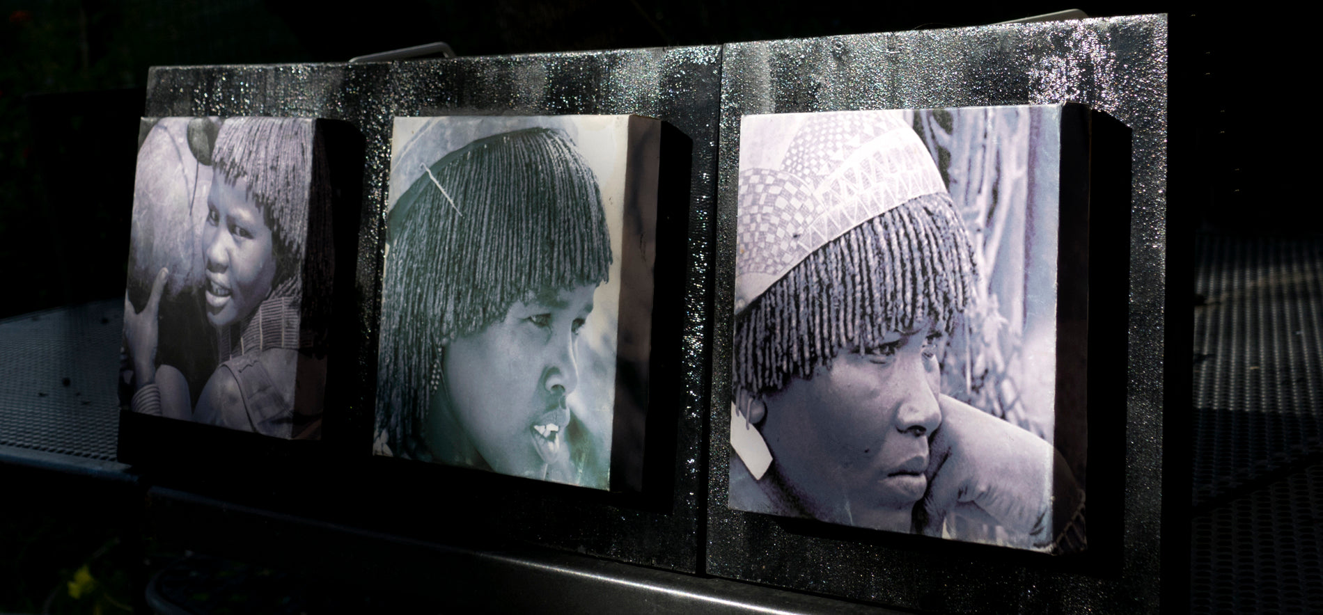 Trittico Ritratti di donna dall'Ethiopia del sud