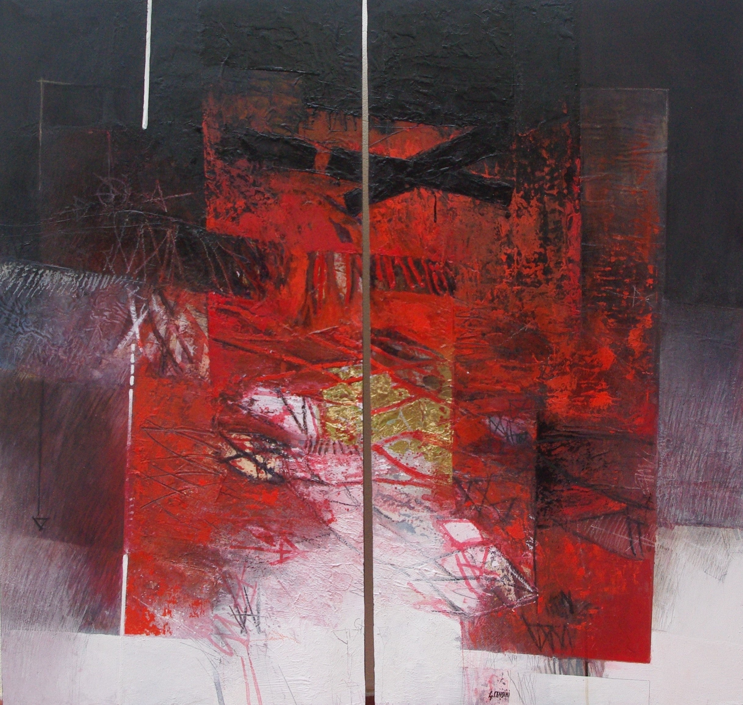Giuliano Censini - Paisaje en rojo