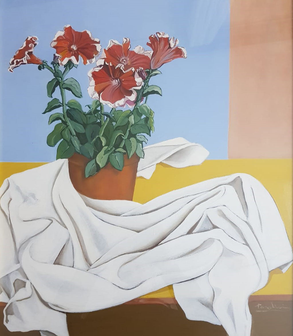Pasolini - Jarrón de flores sobre la mesa