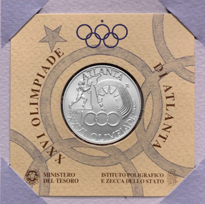Moneda conmemorativa de la XXVI Olimpiada de Atlanta - Casa de la Moneda e Imprenta del Estado