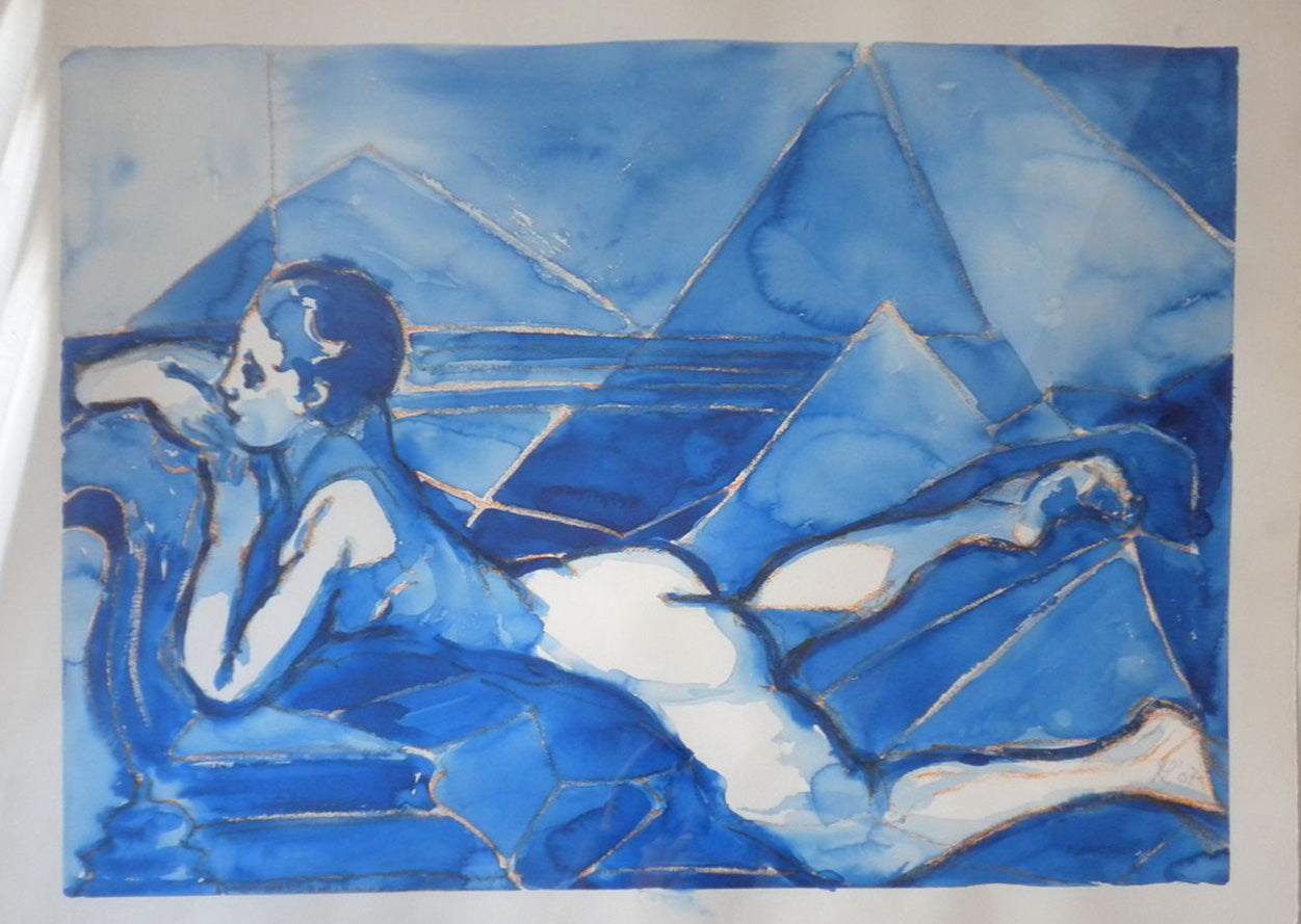 Antonia Lucchese - Nudo in azzurro