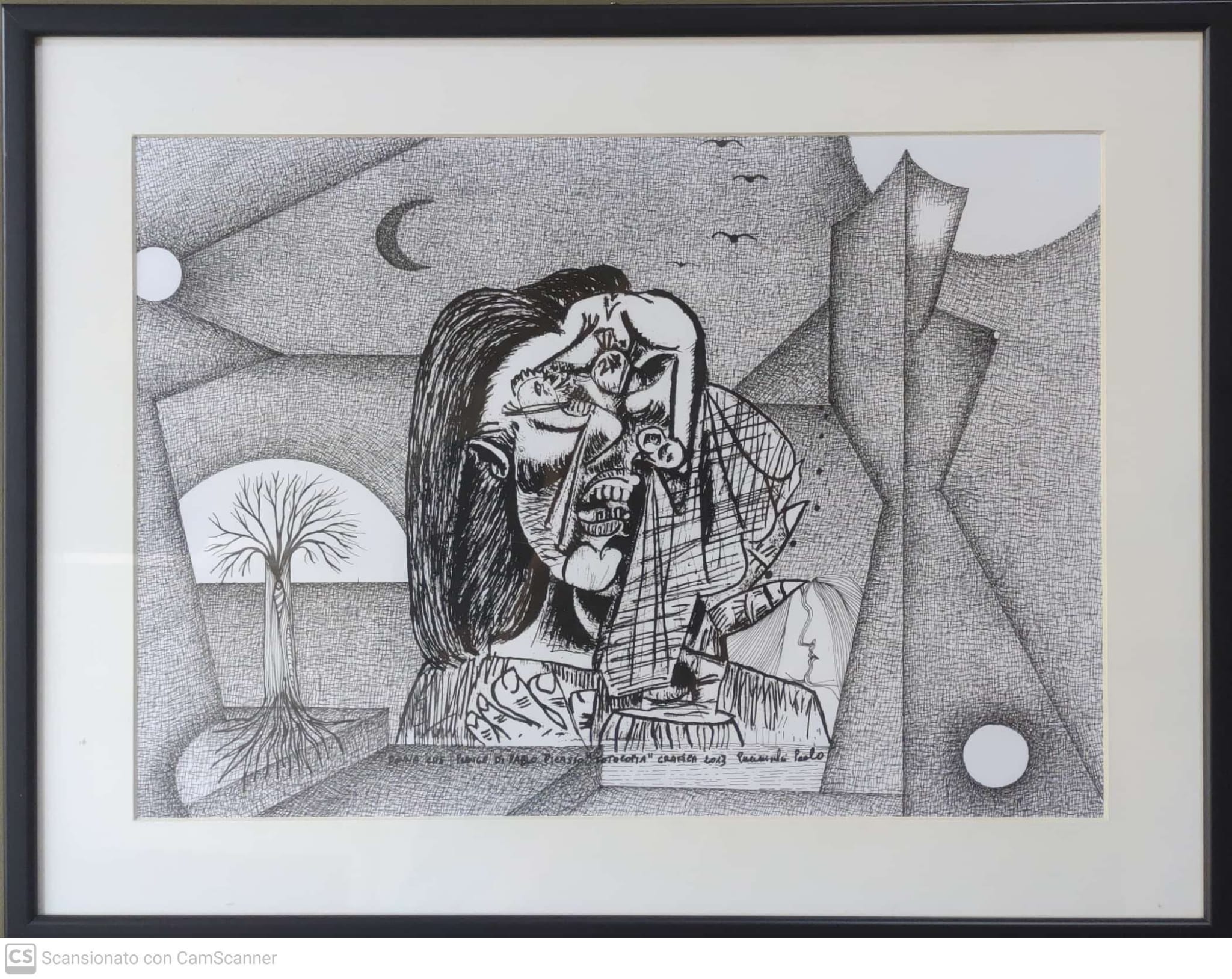 Weeping Woman, a tribute to Picasso.