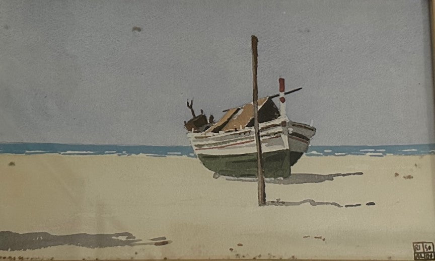 ALDO RISO - BARCO EN LA ORILLA