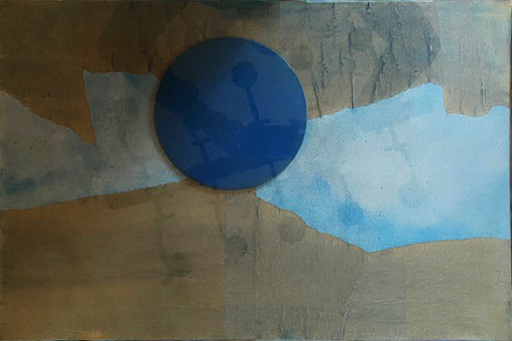 Sergio Dangelo - Abstract Blue Sun