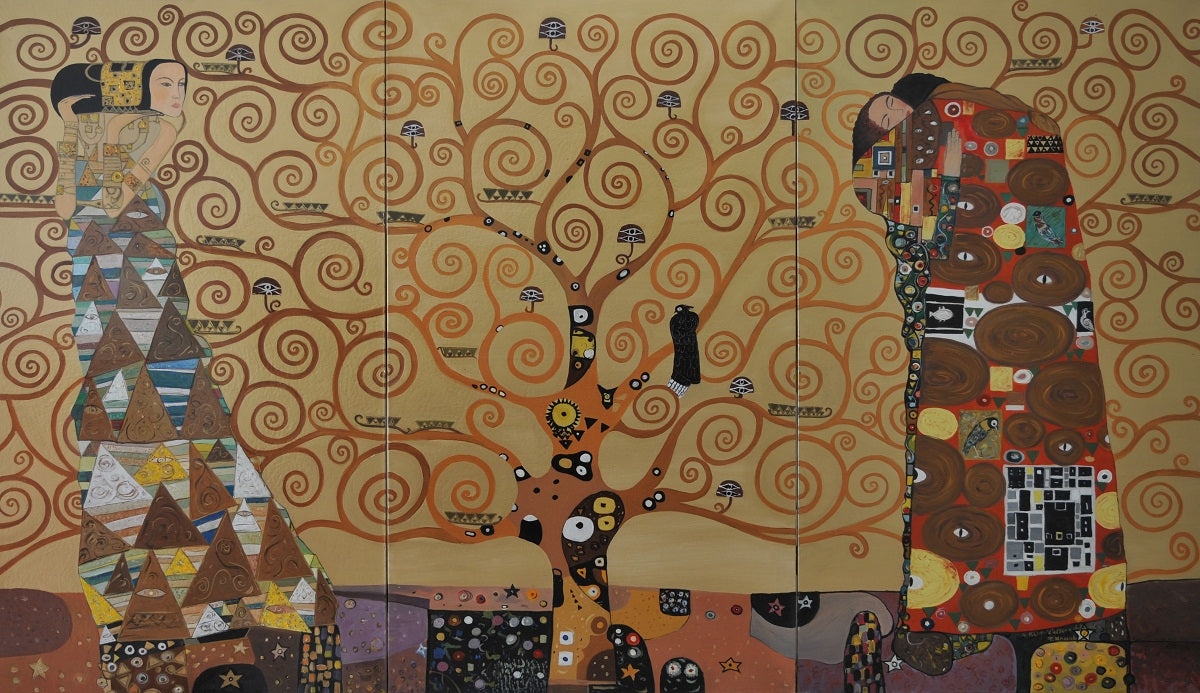 Pelide Mazzola - El árbol de la vida (Homenaje a Klimt)