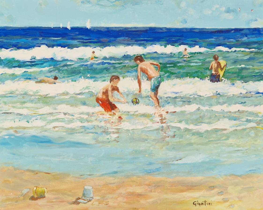 Boys at the seaside