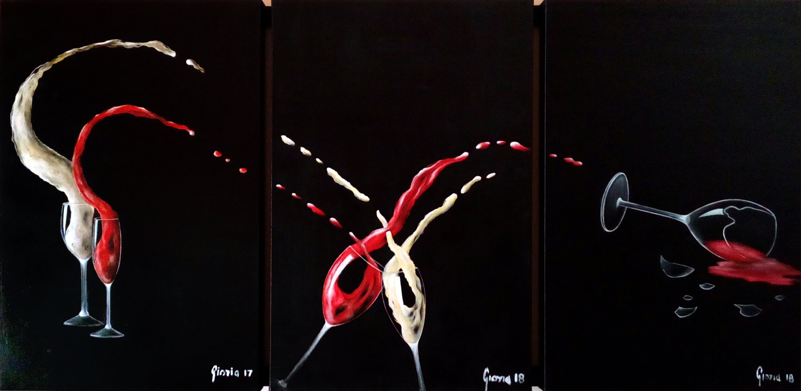 Claudio Gioria - Rebels, In Struggle, Until the End triptych