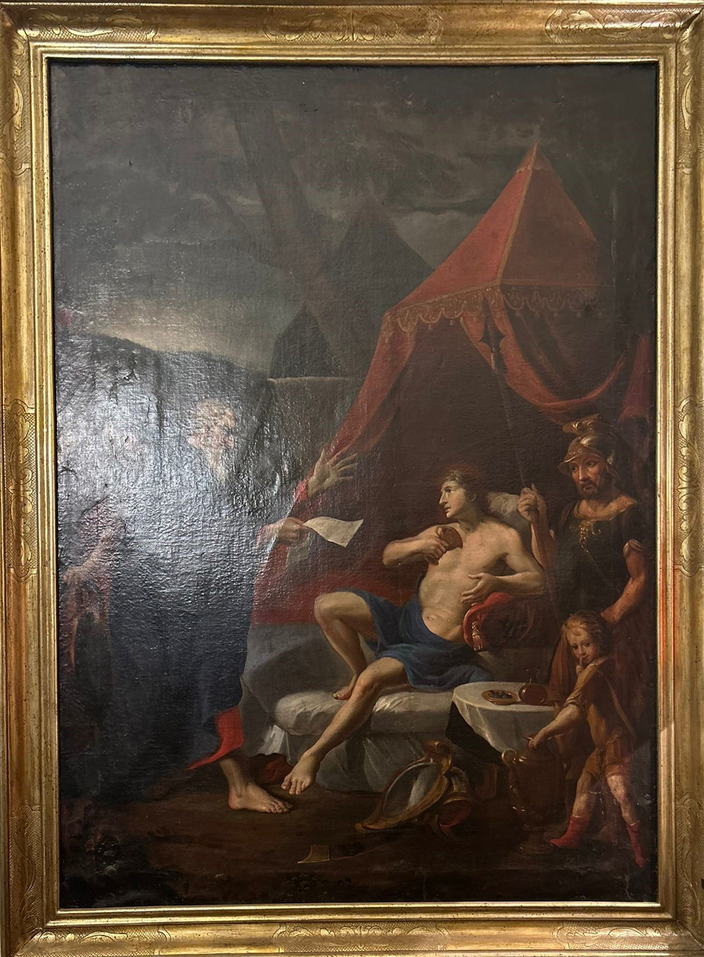 Atribuido al taller de Giovanni Lanfranco - Alejandro Magno y el médico Felipe