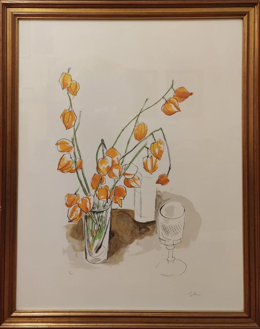 Renato Guttuso - Jarrón de flores
