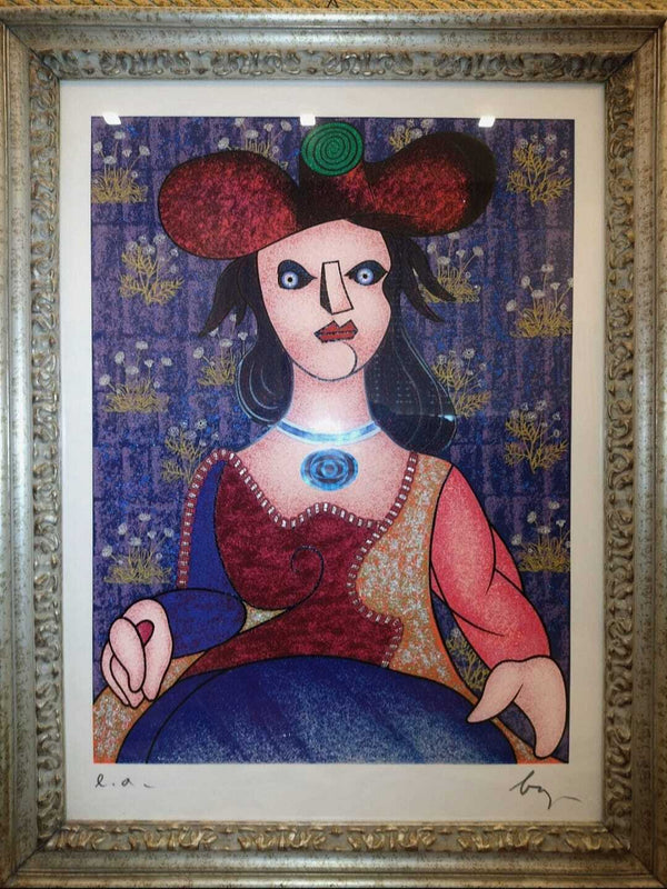 Enrico Baj - Female Portrait
