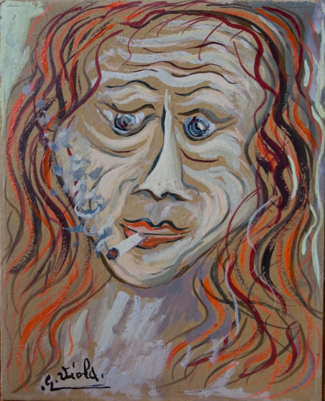 Giuseppe Viola - Smoking Face