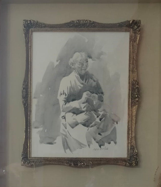 Giuseppe Raverta - Mujer mayor sentada