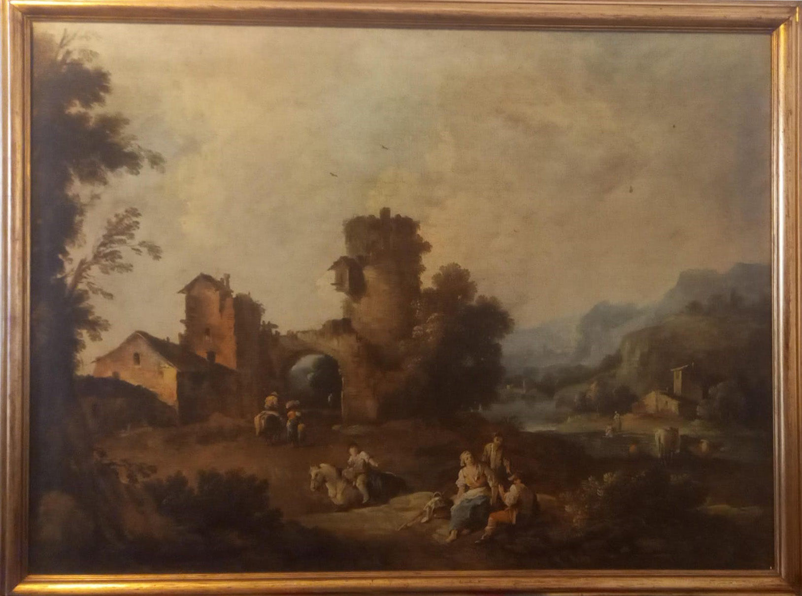 Giuseppe Zais - Landscape with a Ruined Tower