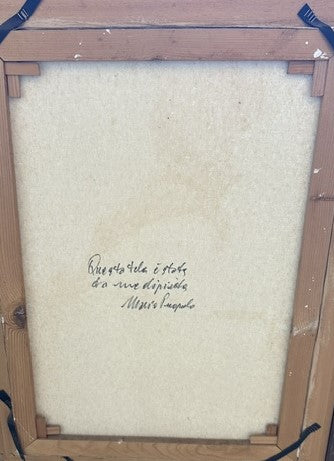 Mario Puopolo - Senza titolo (figura di donna) - Olio su tela