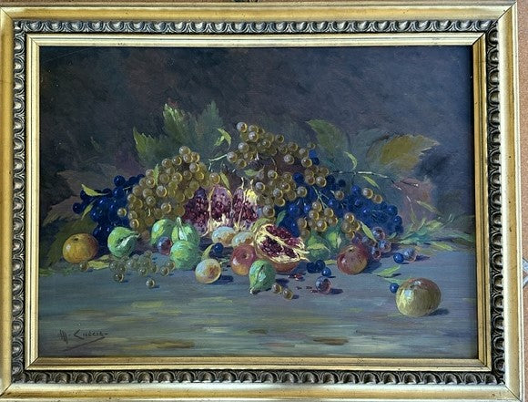 Mario Ciancia - Natura morta (frutta #2) - Olio su tavola