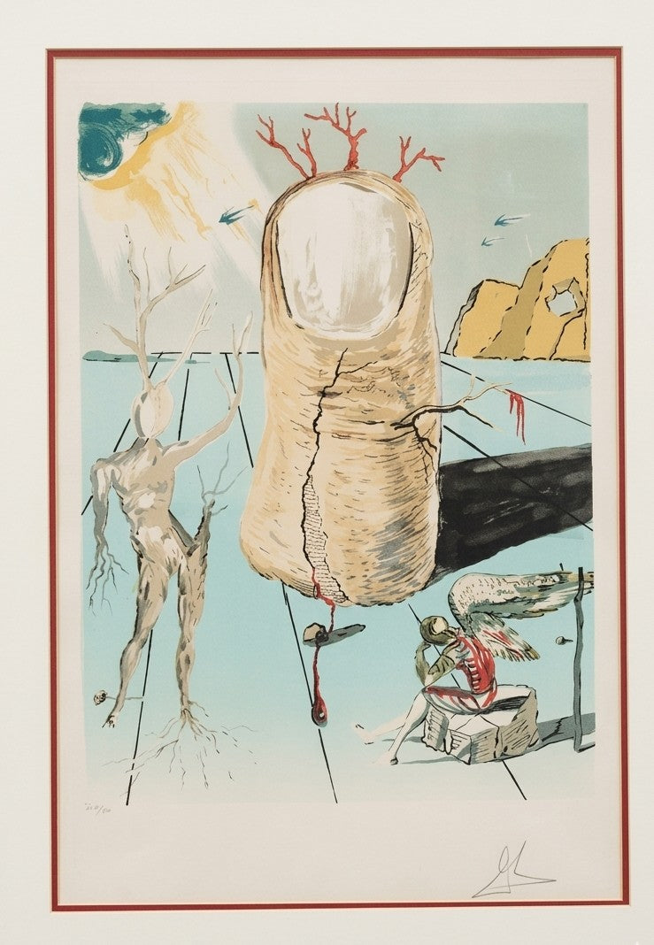 The Thumb, litografia su carta di Salvador Dali'