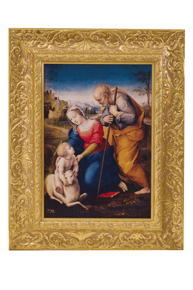 Holy Family with the Lamb with the accompanying book "The Loggias of Raphael" - San Paolo Patrimonio