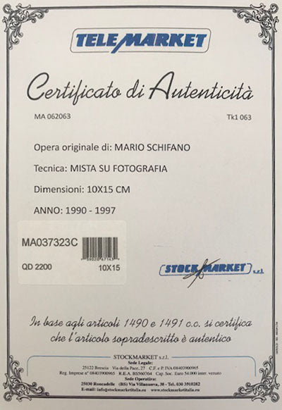 Mario Schifano - CSM, el caso Mantozzi