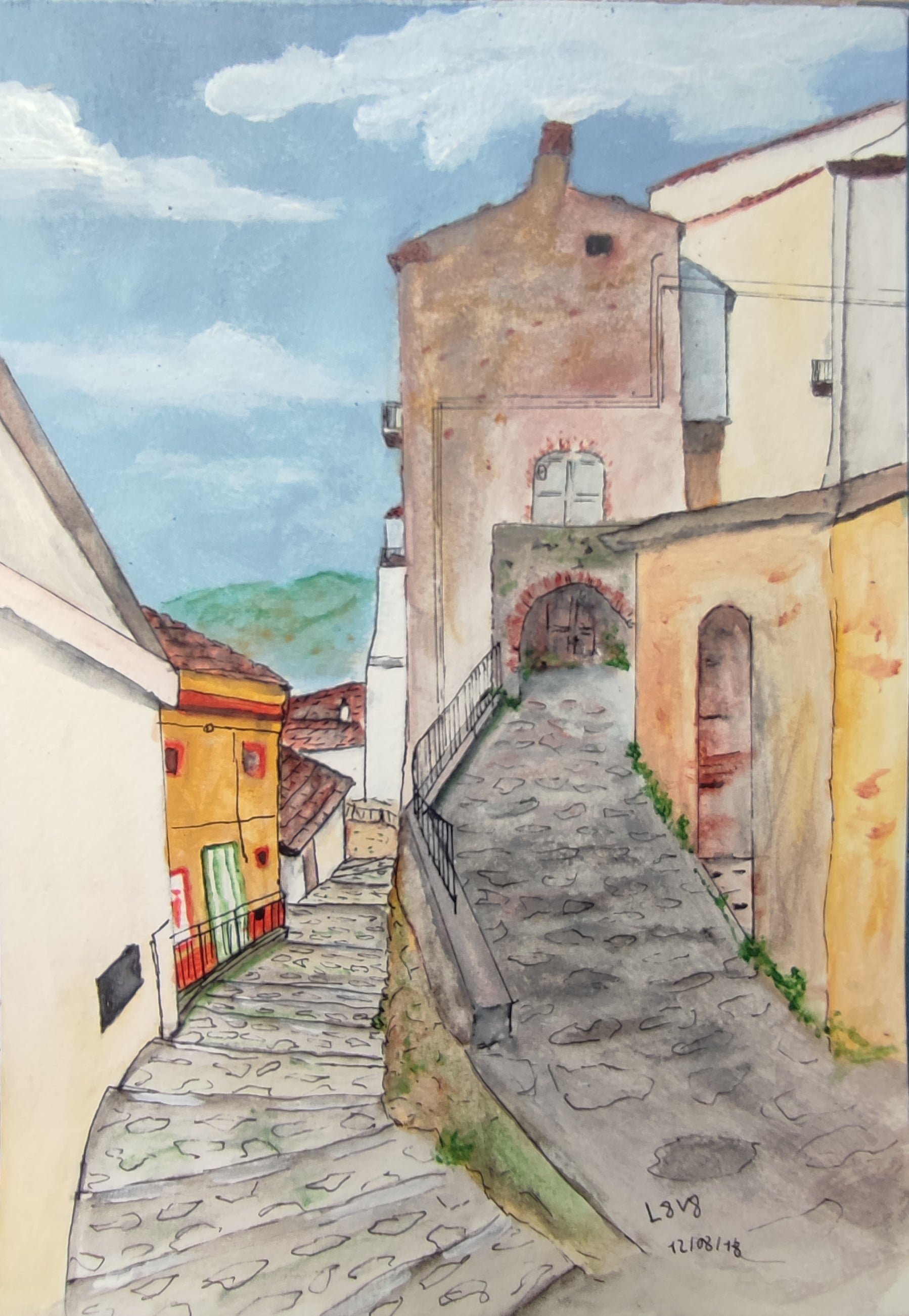 Glimpse, historic center of Chiaromonte