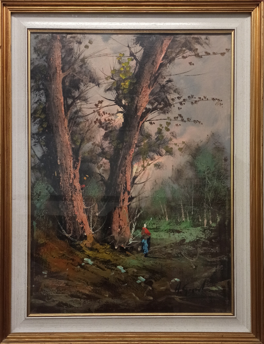 Unknown Artist - Subject in the Woods