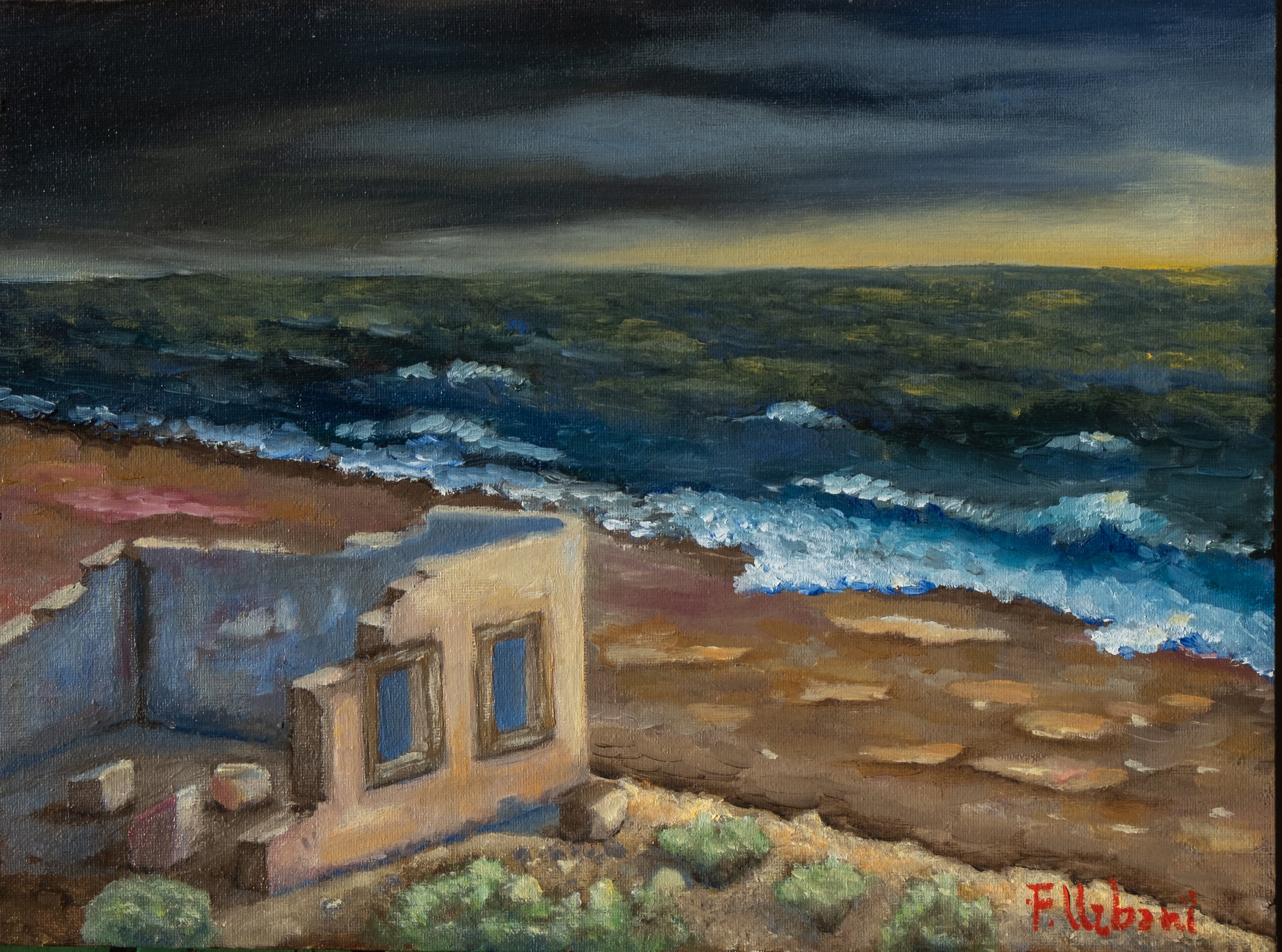 Winter beach