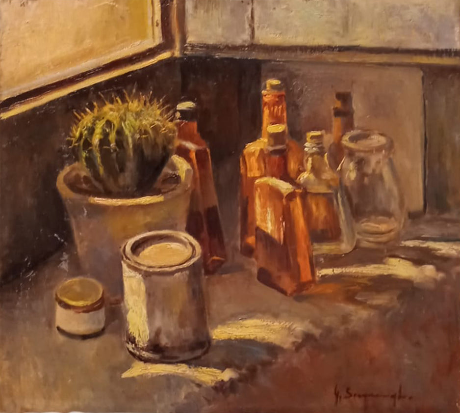 Giuseppe Scognamiglio - Still Life on the Veranda